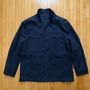 NWOT Jack Victor Jonte Navy Field Water Repellent Raincoat Jacket Sz. XL ($698)